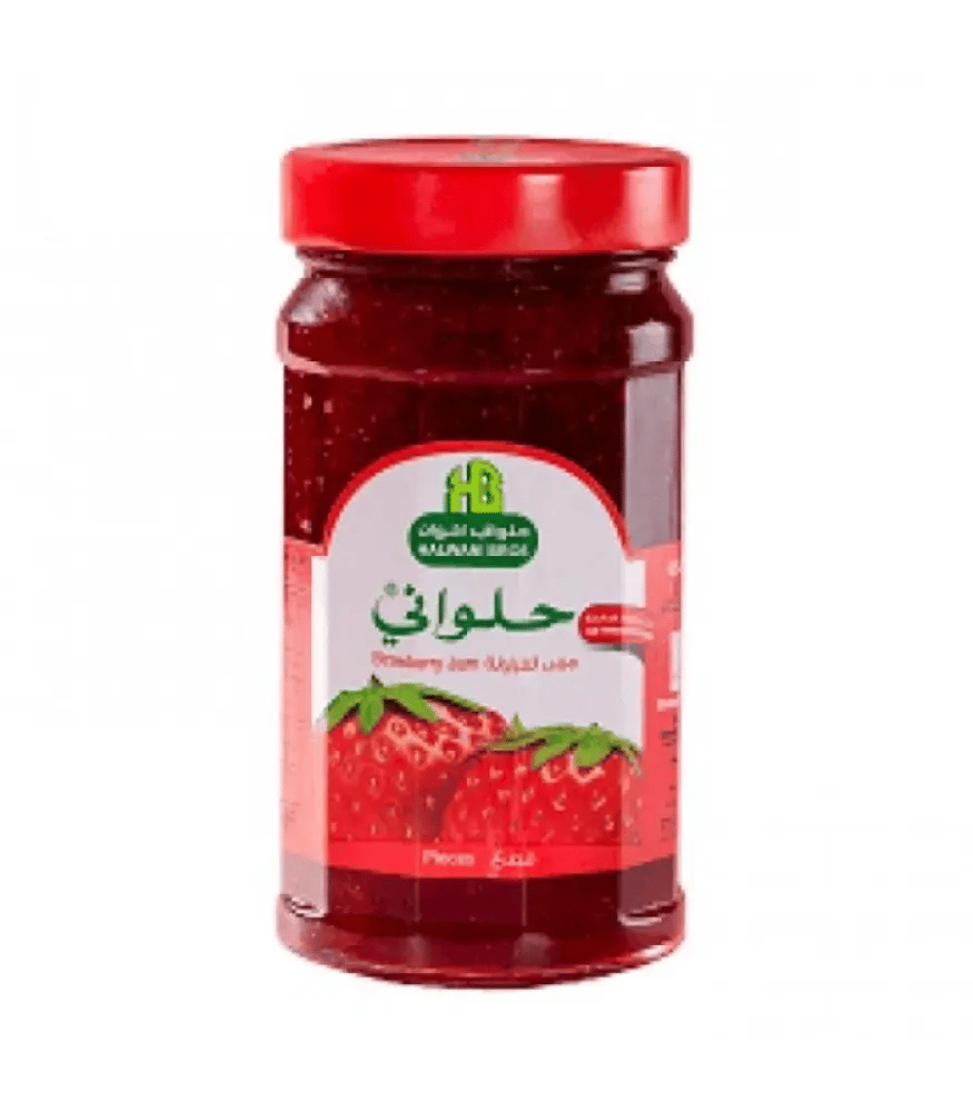 Strawberry jam Halwani, pieces, 400 grams
