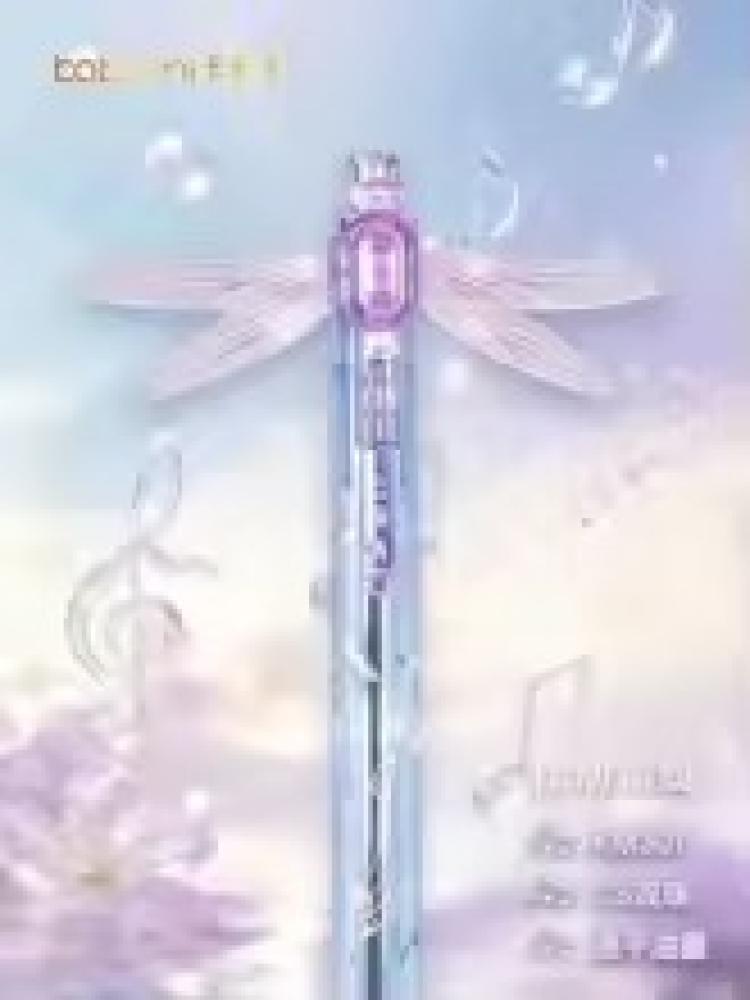 قلم جل أسود بأربعة ألوان
