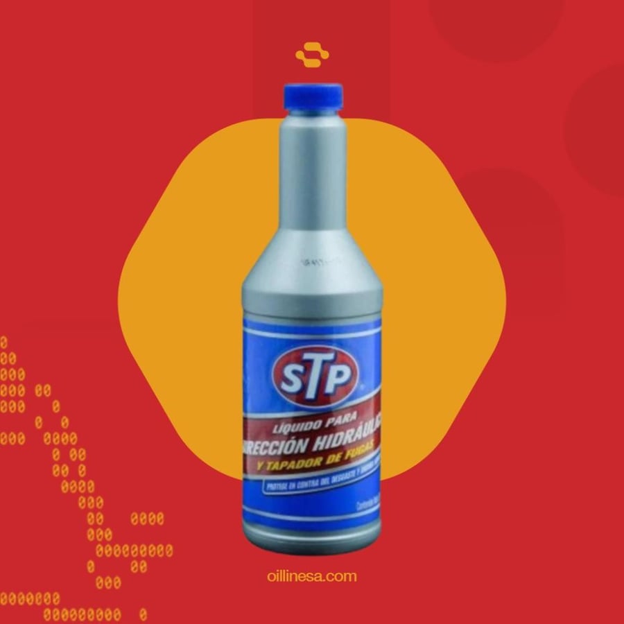 زيت دركسون مع مانع تهريب STP Power Steering + Stop Leak