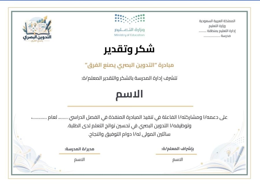مبادرة التدوين البصري يصنع الفرق