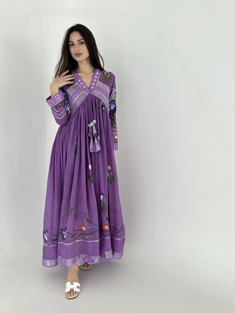 Printed purple/