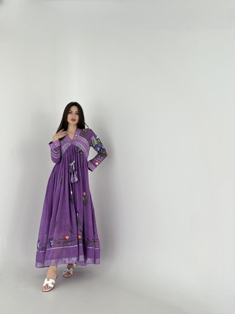 Printed purple/