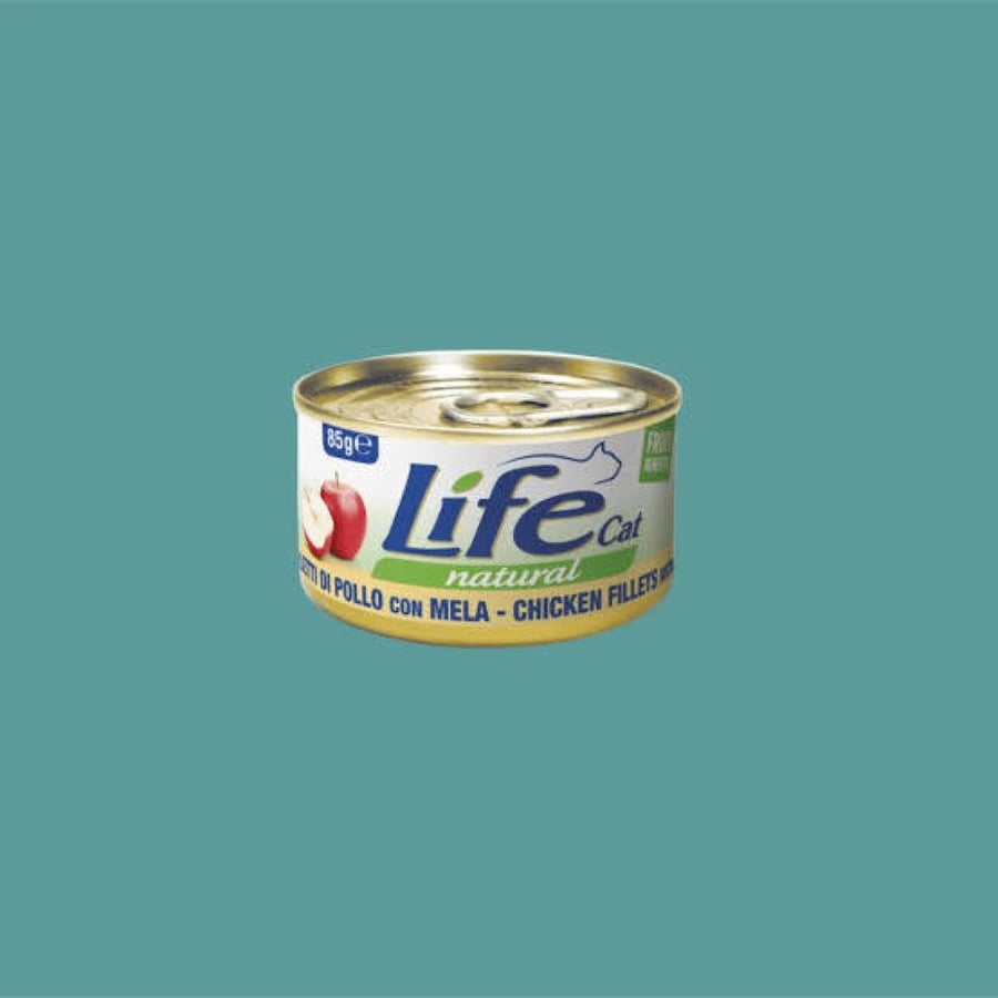 اكل رطب لايف كات دجاج مع تفاح 85ج
