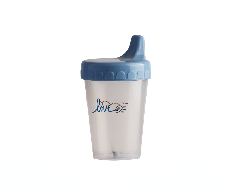 A large juice cup with a spout for drinking