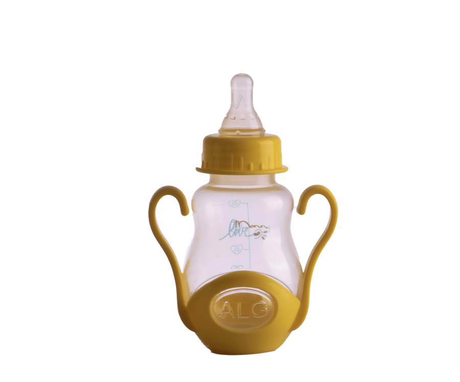 Concave feeding bottle with a lid base, Shakhshakhah style, with handle, 150 ml