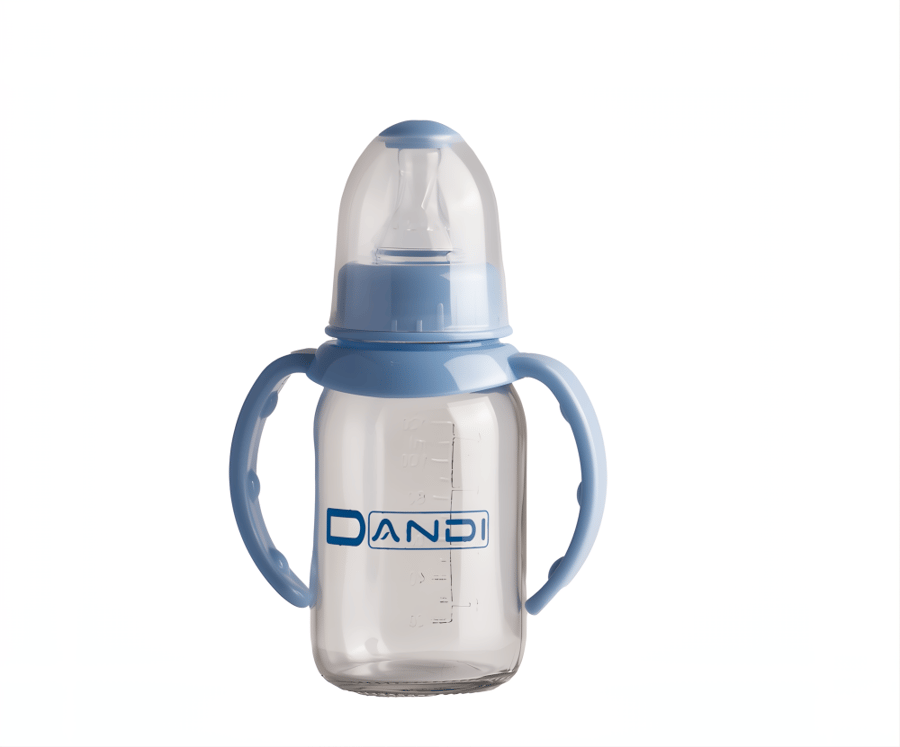 Concave glass feeding bottle 120 ml