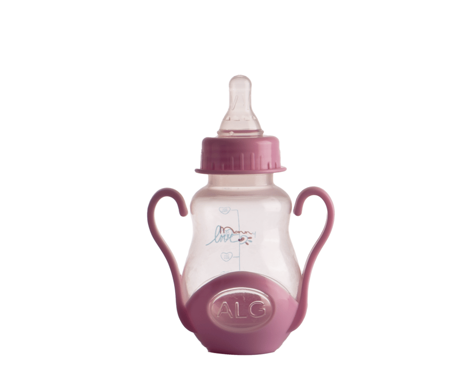 Concave feeding bottle with a lid base, Shakhshakhah style, with handle, 150 ml