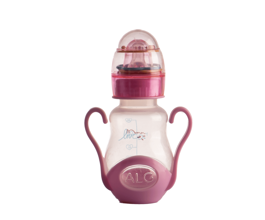 Concave feeding bottle with a lid base, Shakhshakhah style, with handle, 150 ml
