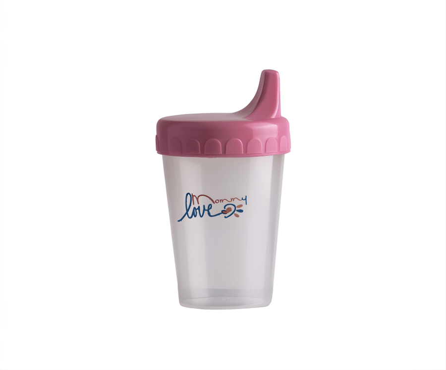 A large juice cup with a spout for drinking