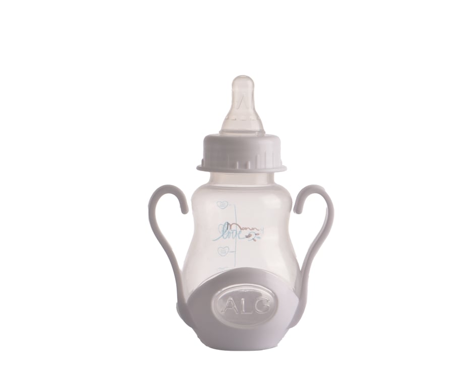 Concave feeding bottle with a lid base, Shakhshakhah style, with handle, 150 ml