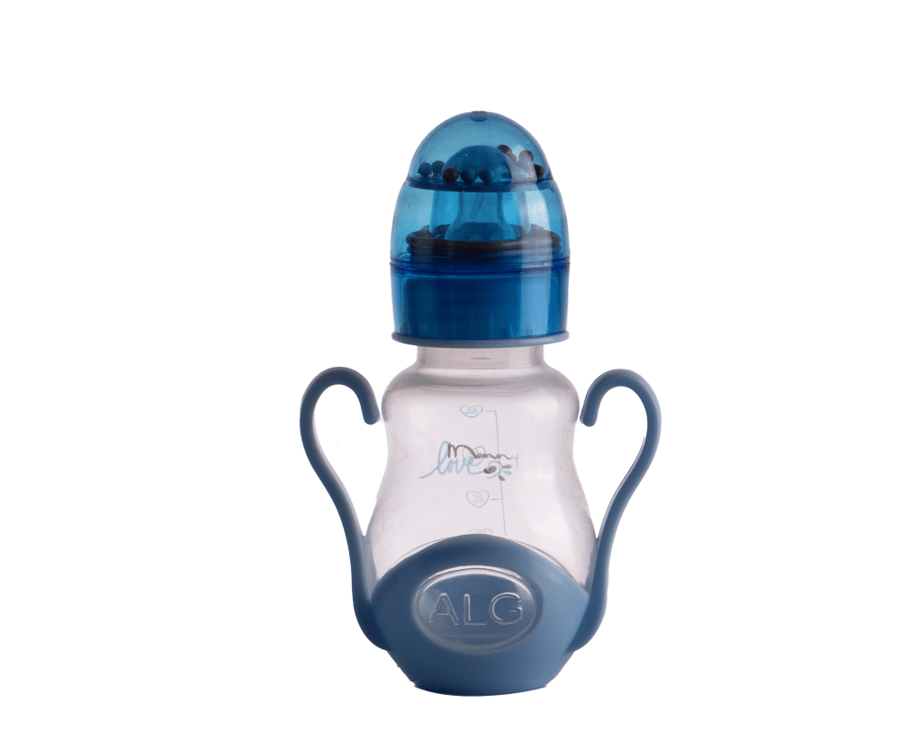 Concave feeding bottle with a lid base, Shakhshakhah style, with handle, 150 ml