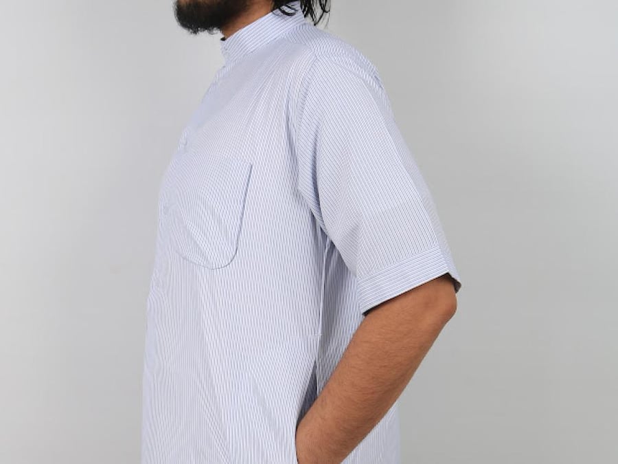 ثوب راحة (رجالي)  خيط أزرق