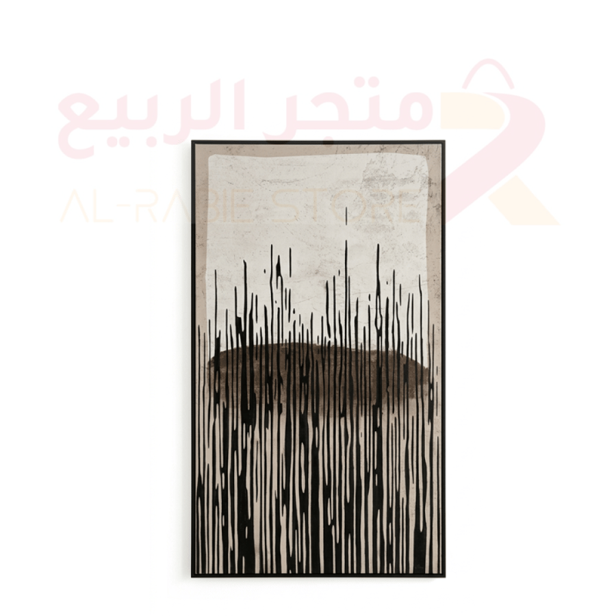 لوحة جدارية اطار اسود 160سم بعلاق عباية رقم 11854