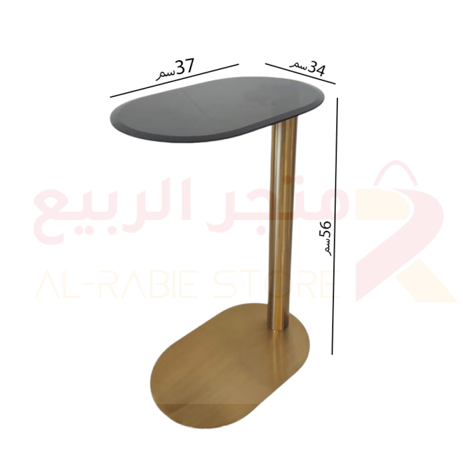 طاولة خدمة زجاج بقاعدة حديد رقم AR-10194