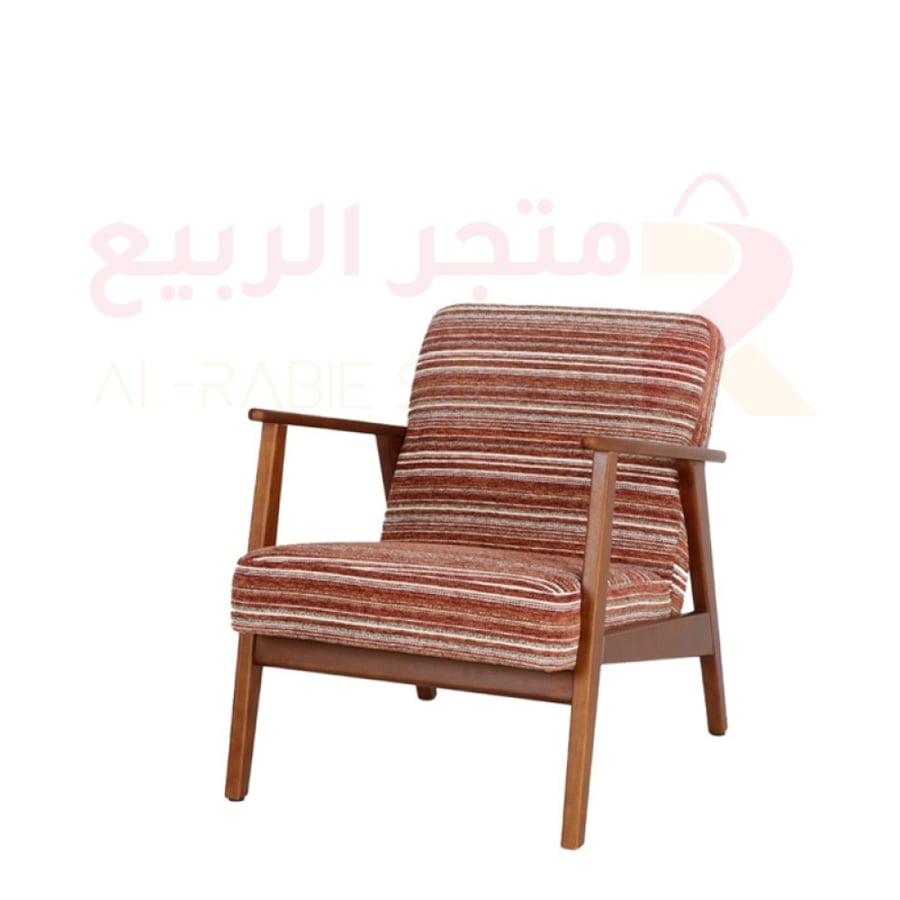 كرسي استرخاء قماش بني رقم KL8729