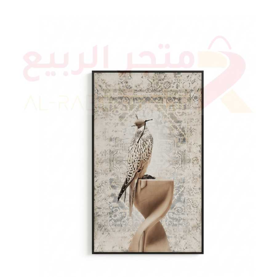 لوحة جدارية اطار اسود 180سم بعلاق عباية رقم 11865