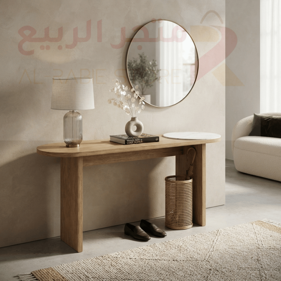 مدخل خشب بقاعدة خشب رقم MTL-0451