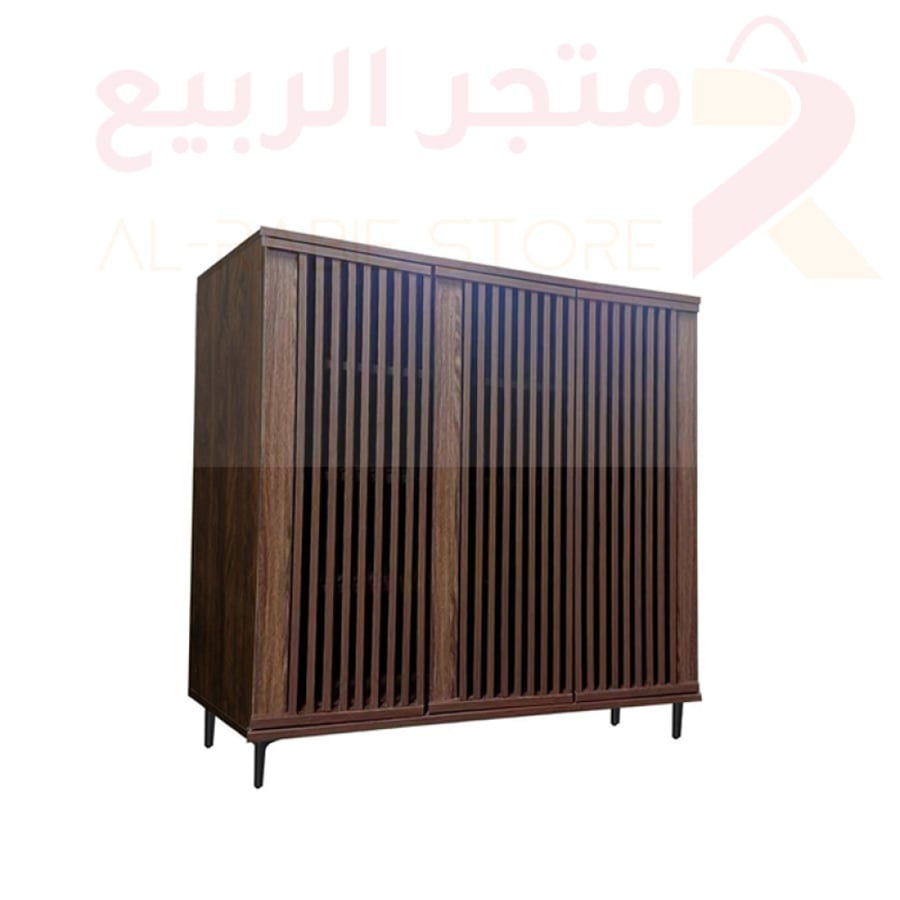 دولاب احذية خشب ماليزي بني رقم SC108