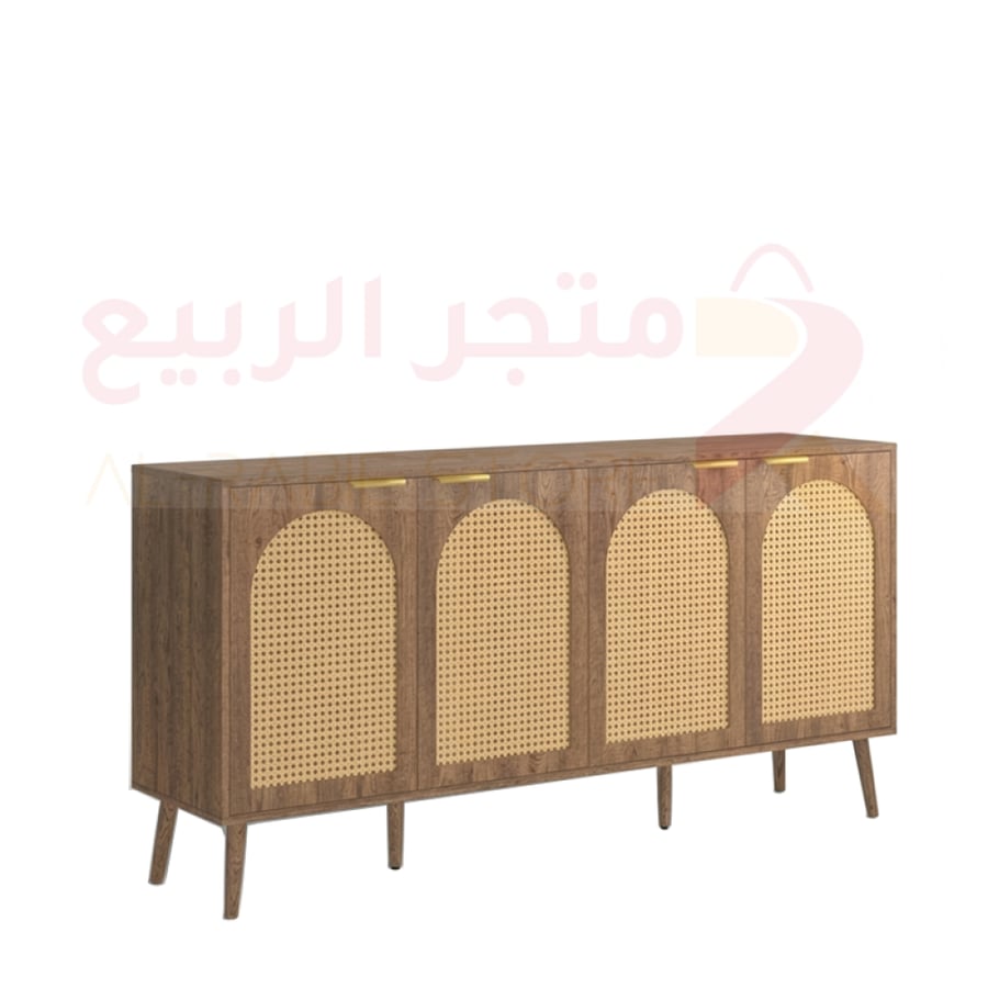 دولاب (ركن) بوفيه خشب بني 4ابواب 2رف 157سم رقم SFF40460