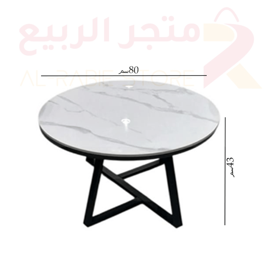 طقم طاولات كنب سيراميك ابيض 3قطع رقم SFC30097
