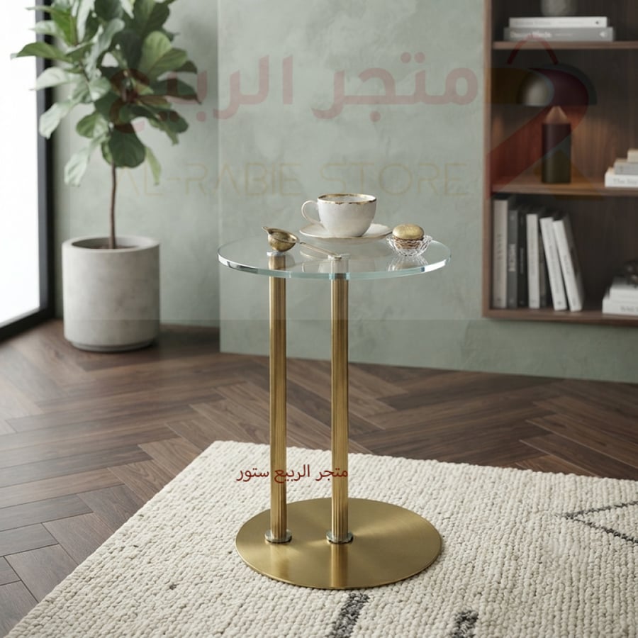 طاولة خدمة مفرد سطح زجاج رقم OG