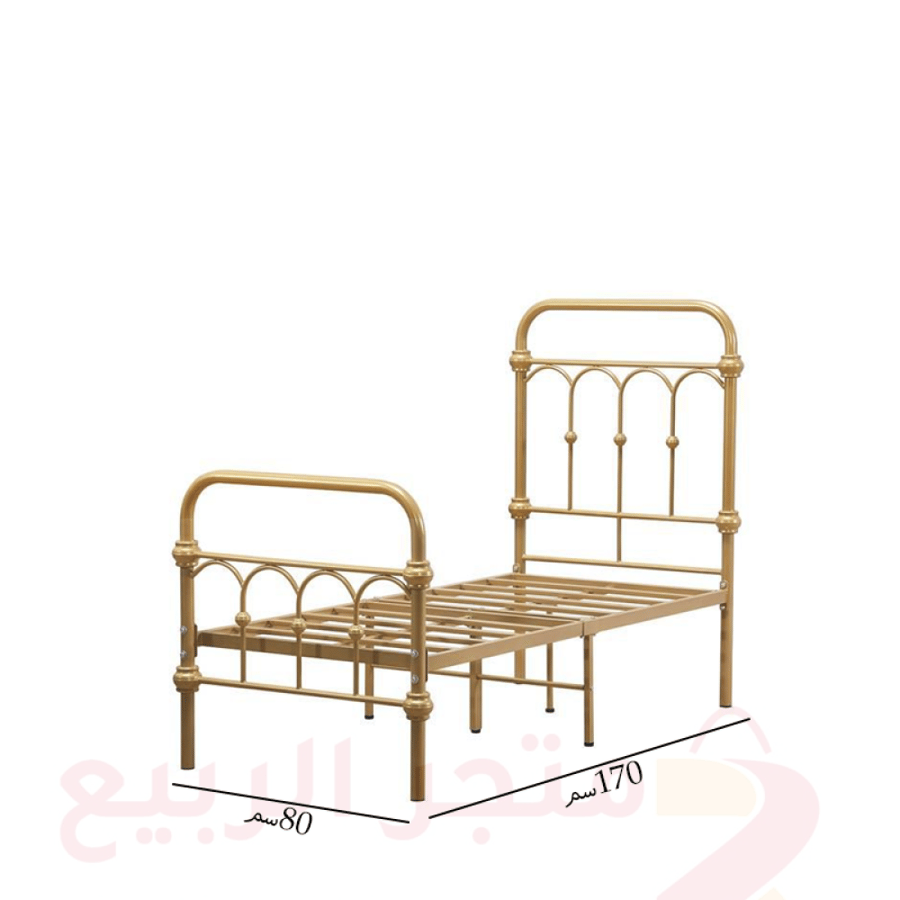 سرير أطفال حديد ذهبي 170سم رقم 3840