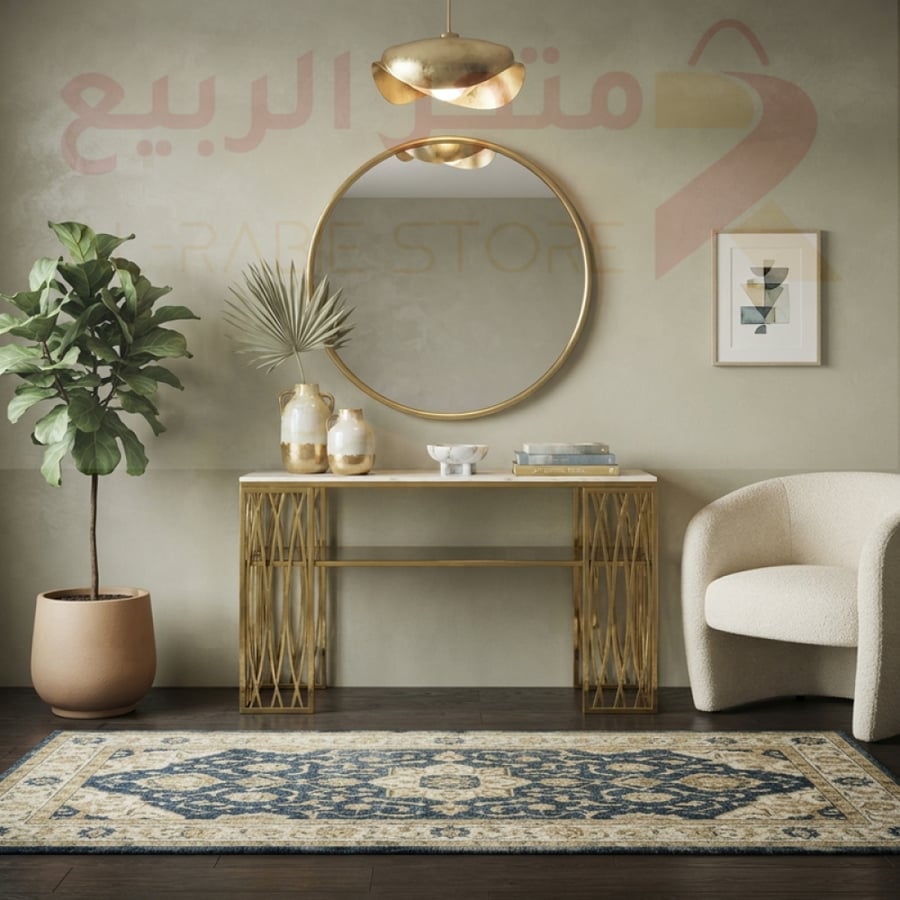 مدخل رخام بقاعدة استيل رقم Ob-02