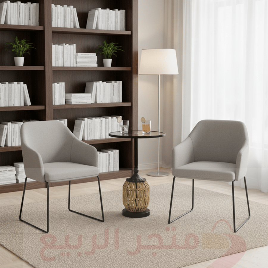 طاولة خدمة مفرد زجاج بقاعدة حديد رقم RT-8146