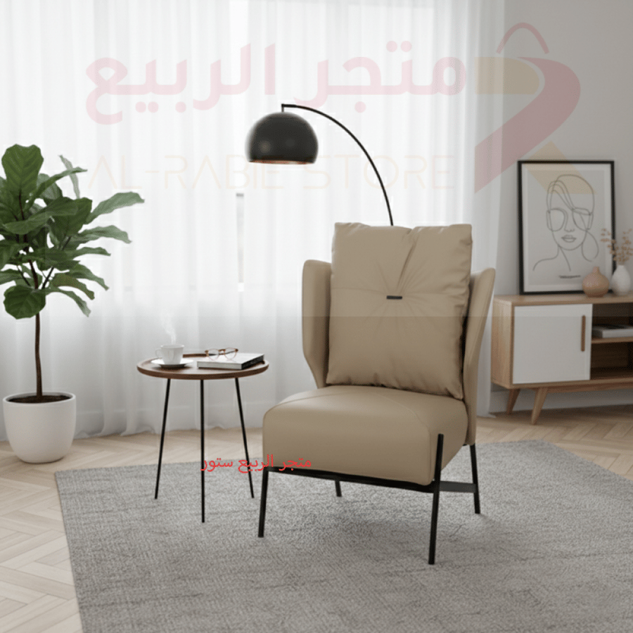 كرسي مفرد قماش قاعدة حديد رقم F-855