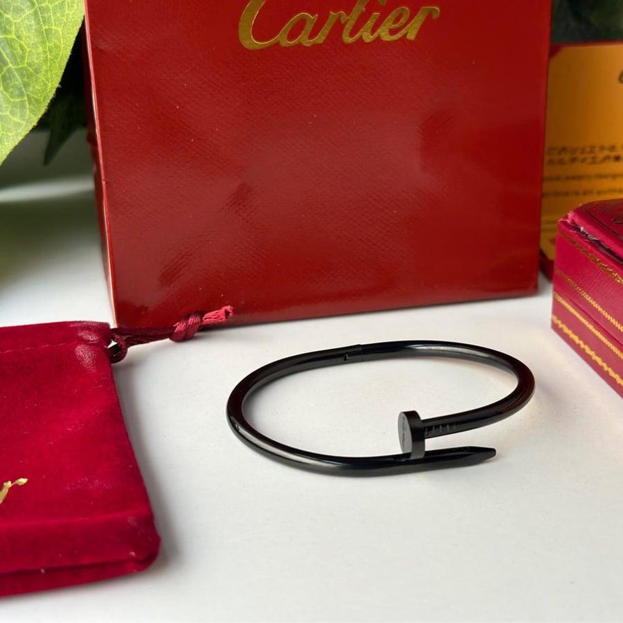 Cartier bracelet with black nail, including accessories