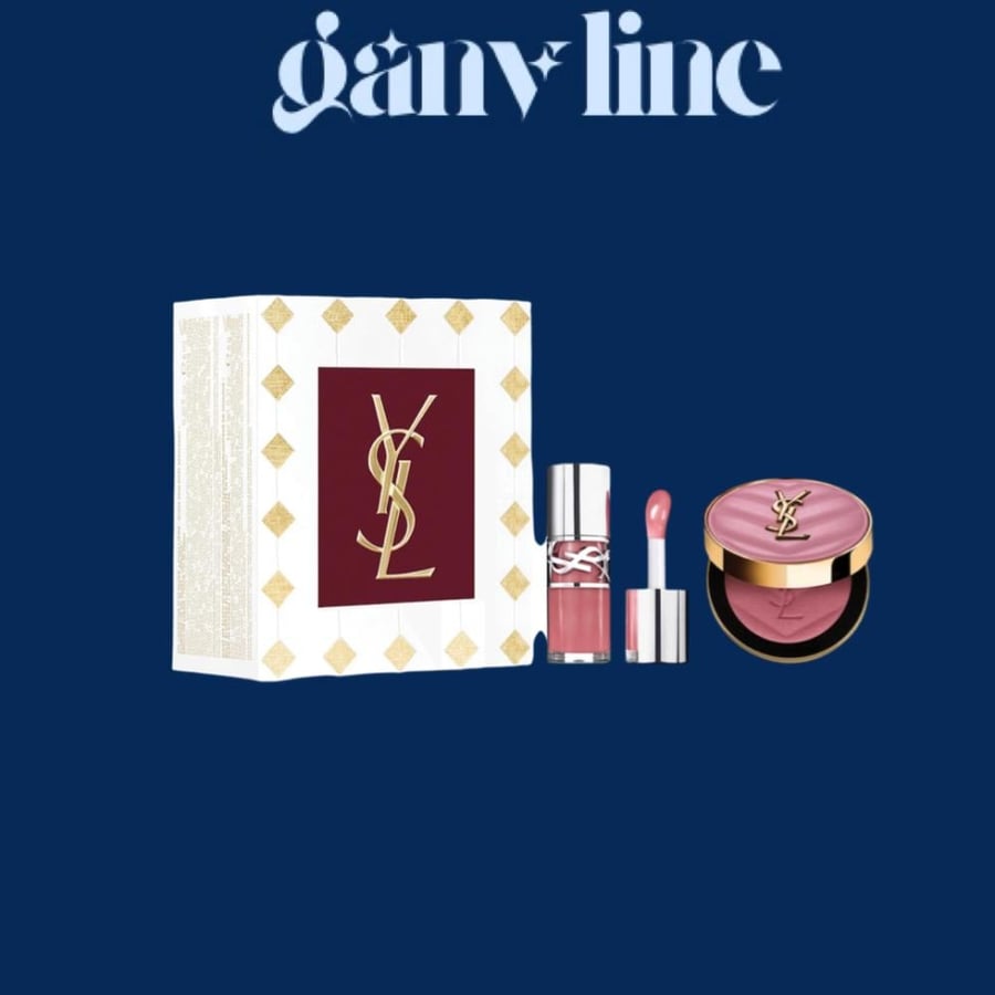 YSL Iconic Pink Lip Gloss & Blush Gift Set