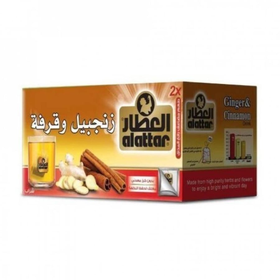 Herbal tea with ginger and cinnamon