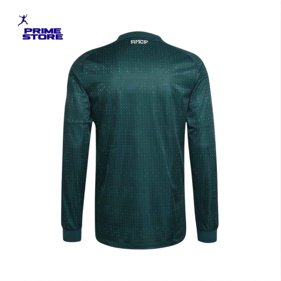 Real Madrid Away Authentic Jersey Long Sleeve Green 26/27