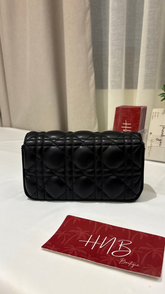 حقيبة ديور اسود ستراب لولو Dior talk phone pouch
