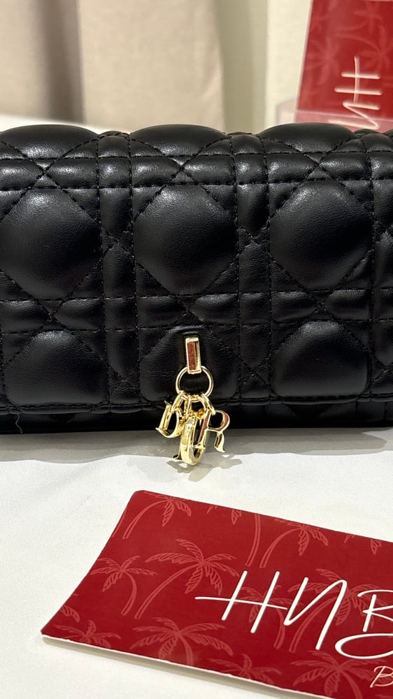 حقيبة ديور اسود ستراب لولو Dior talk phone pouch