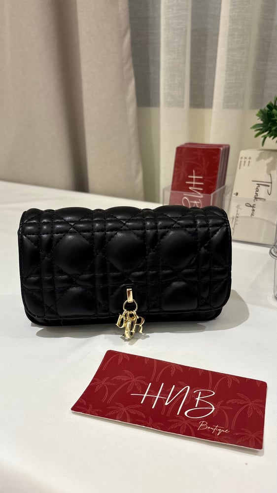 حقيبة ديور اسود ستراب لولو Dior talk phone pouch
