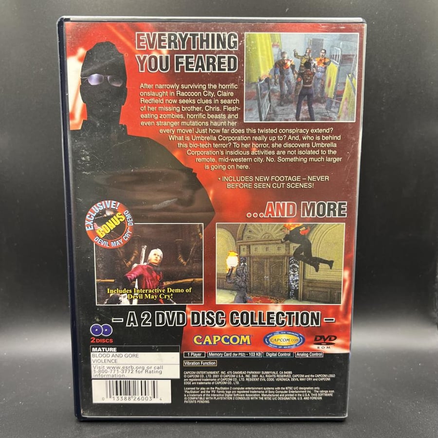 Resident Evil Code: Veronica for PS2 CIB