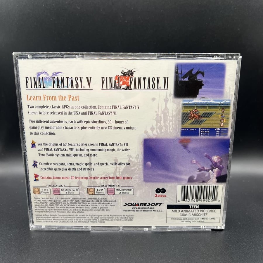 Final fantasy Anthology for PS1 CIB