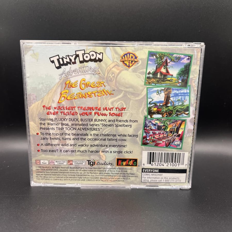 Tiny Toon Adventure The Great Beanstalk PS1 CIB