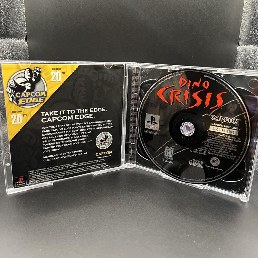 Dino Crisis with RE 3 nemesis demo disc for PS1 CIB