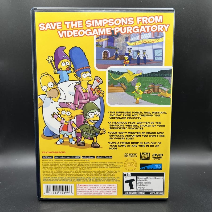 The Simpsons Game for PS2 CIB