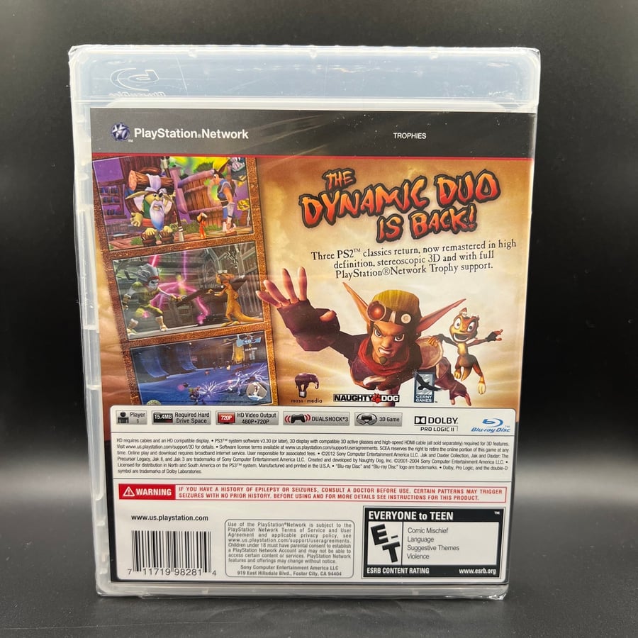 Jak and Daxter Collection Remastered HD For PS3 New