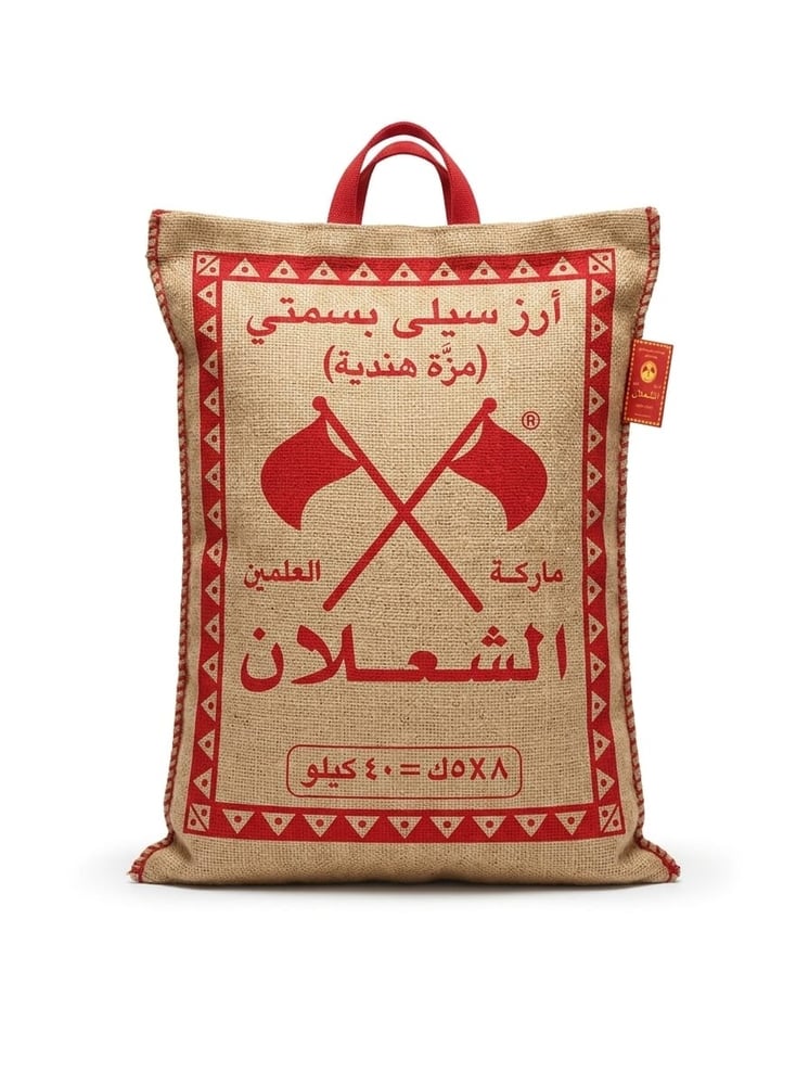 الشعلان ارز سيلي بسمتي 5 كيلو*8 حبات