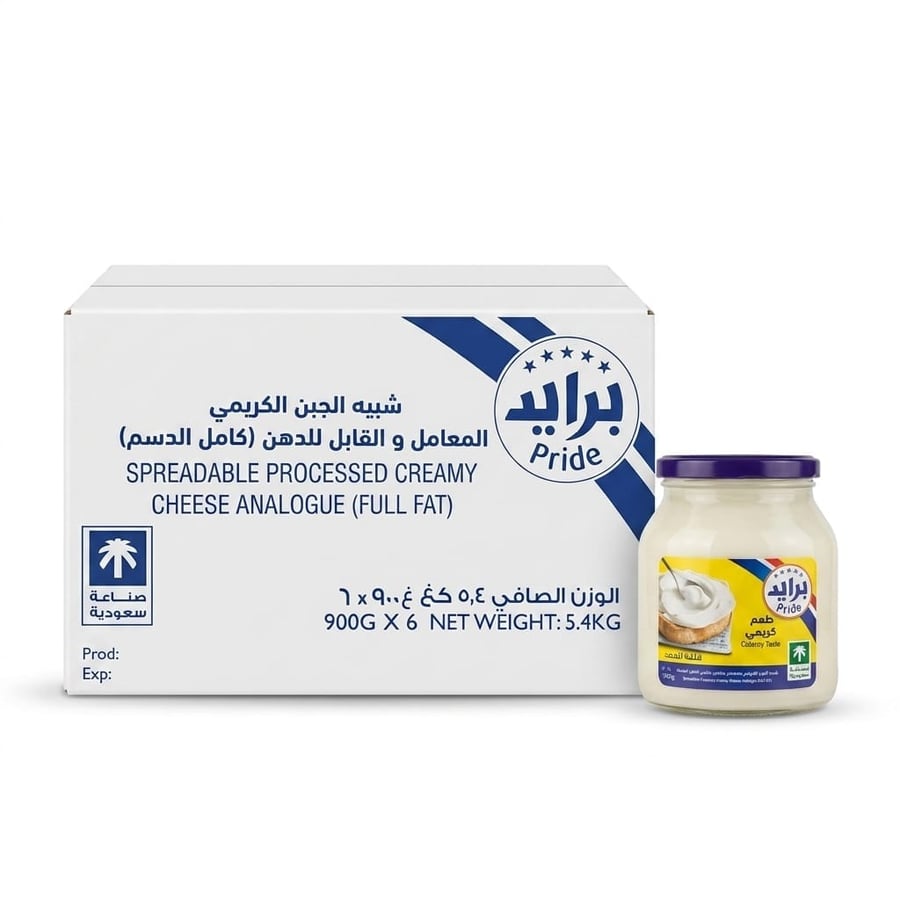 برايد شبيه الجبن الكريمي 900 جرام*6 حبات