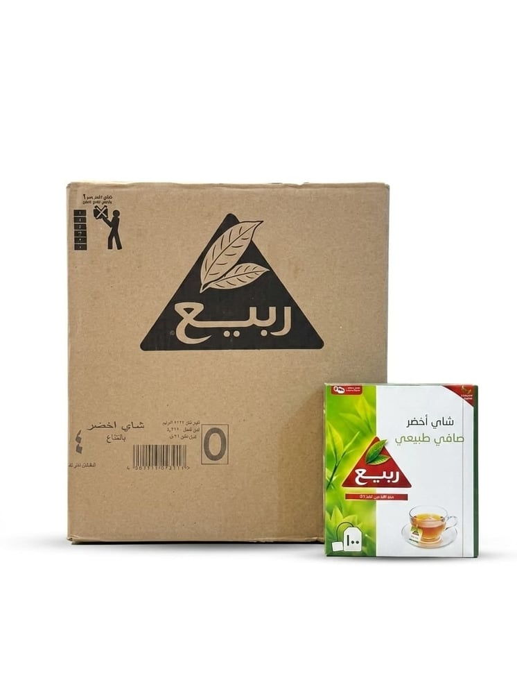 شاي اخضر ربيع صافي طبيعي 100 خيط*12 باكت