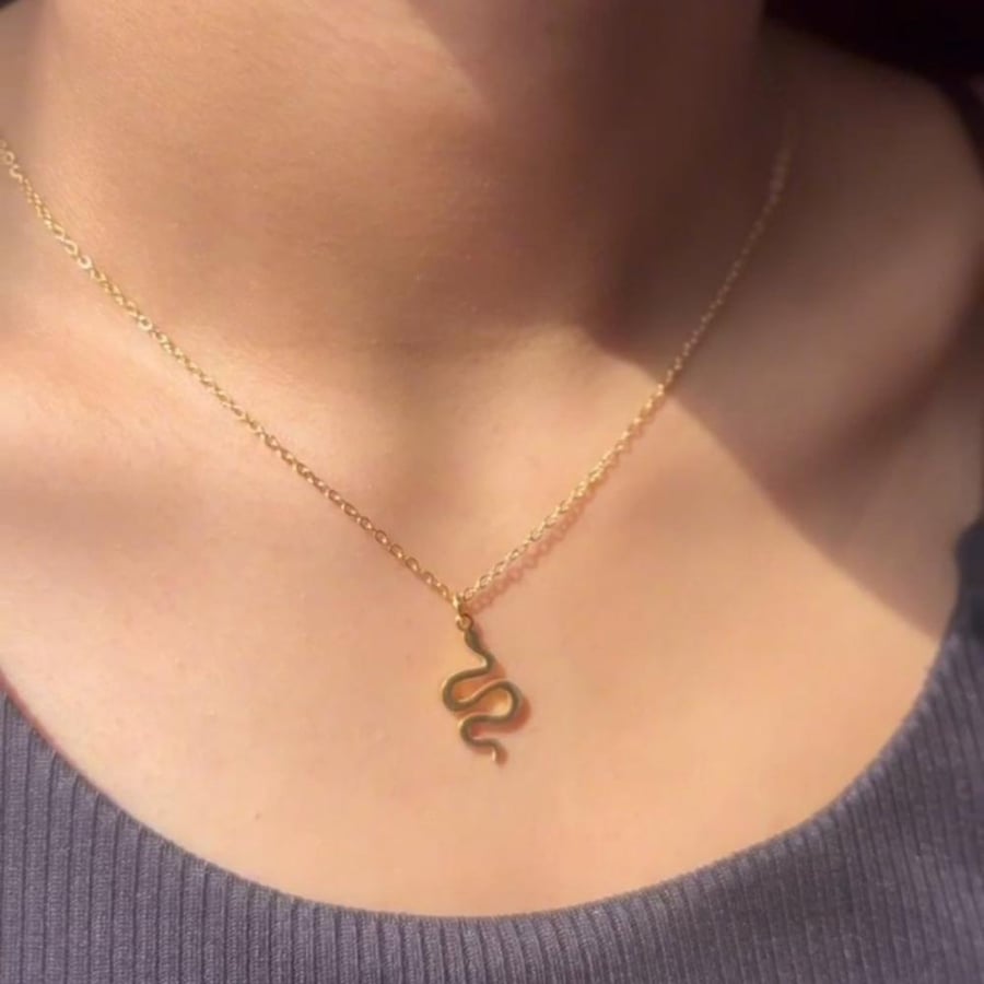 Snake Necklace - Gold