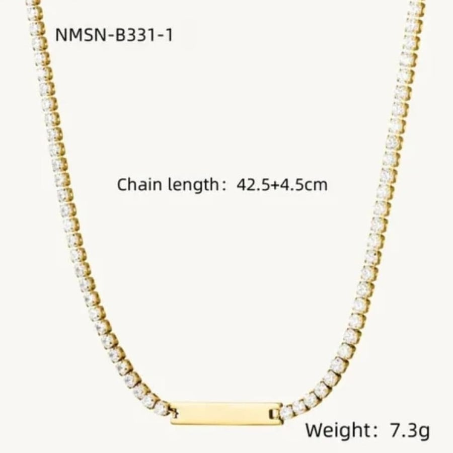 Olivia Crystal Bar Radiance Necklace
