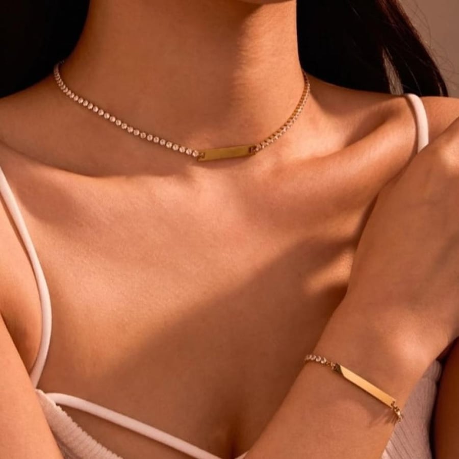 Olivia Crystal Bar Radiance Necklace