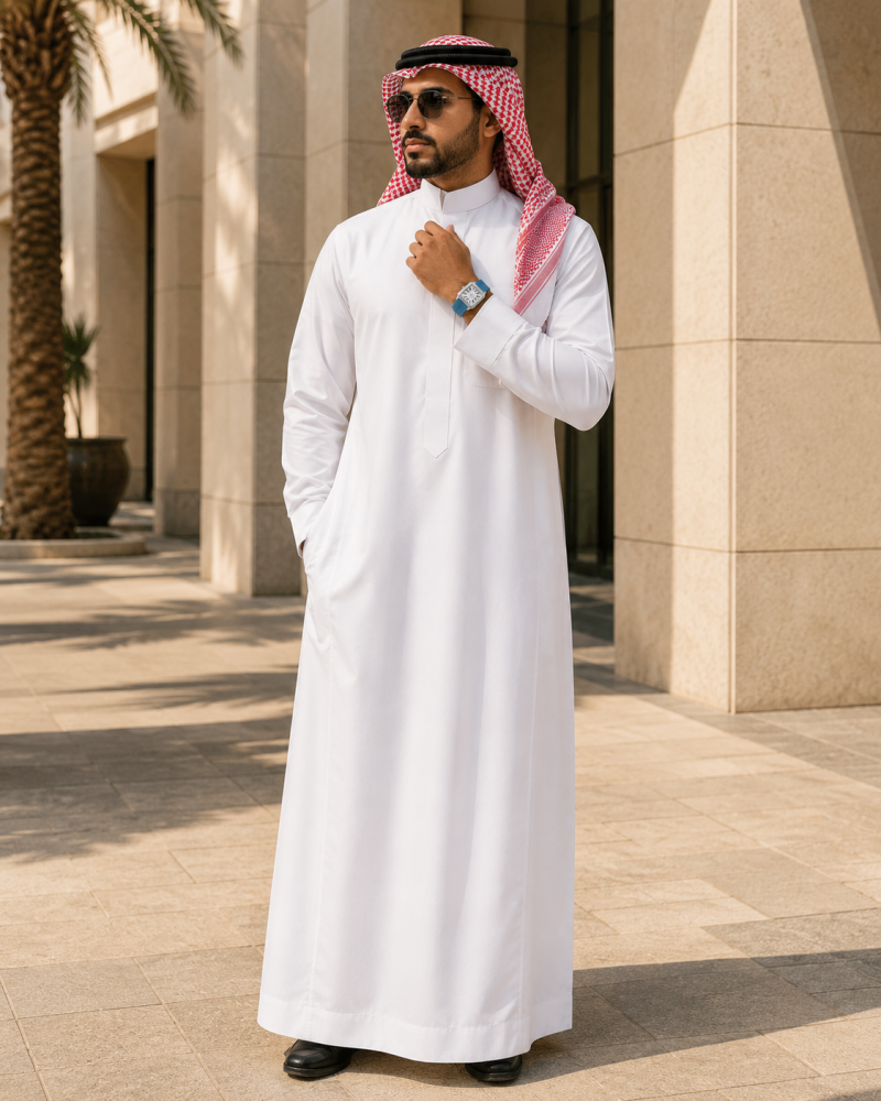 ساعة رجالي ربل سير سماوي اطار فضي