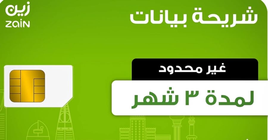 Zain Unlimited Data SIM for 3 Months